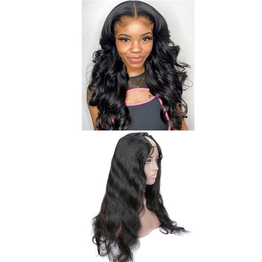 U Part Wig Brazilian Body Wave Human Hair Wigs U Hole at Front Human Hair for Women Preplucked with Baby Hair 150% 180% 150% 24Inches